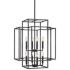 Z-Lite Titania 22" Wide Matte Black Metal 8-Light 2-Tier Pendant