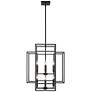 7_Z-Lite Titania 22" Wide Matte Black Metal 8-Light 2-Tier Pendant more views