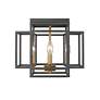 6_Z-Lite Titania 4 Light Flush Mount in Bronze + Olde Brass more views