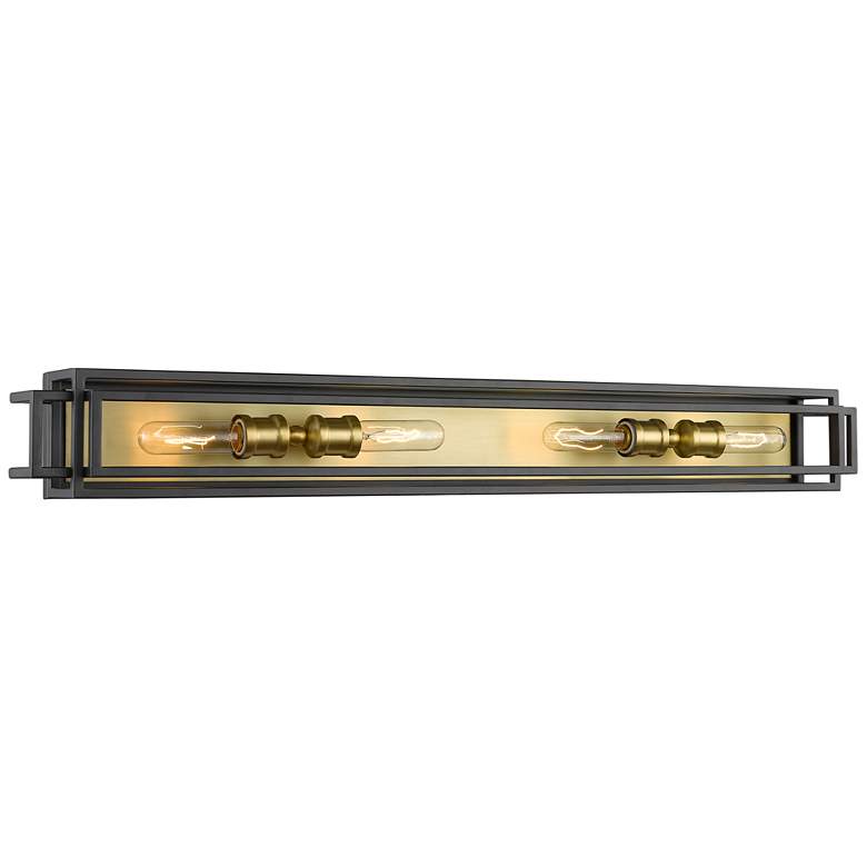 Image 1 Z-Lite Titania 4 Light Vanity in Bronze + Olde Brass