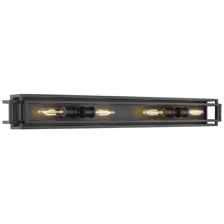 Image 1 Z-Lite Titania 4 Light Vanity in Matte Black