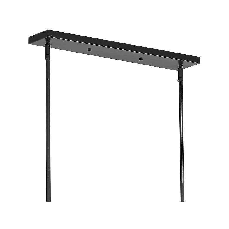 Image 4 Z-Lite Titania 54" 10-Light Black and Nickel Linear Pendant more views