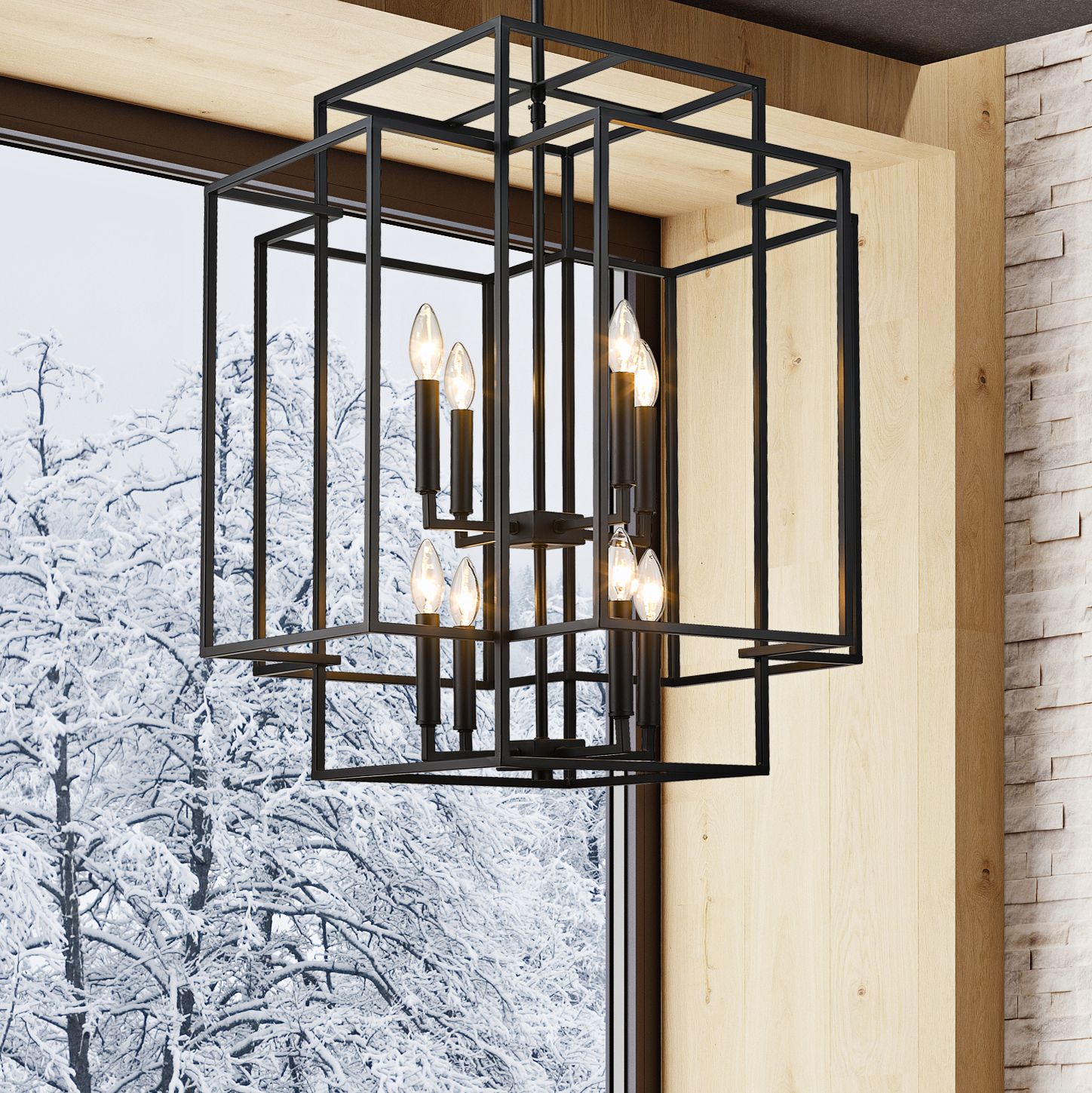 Z-Lite Titania Black Collection