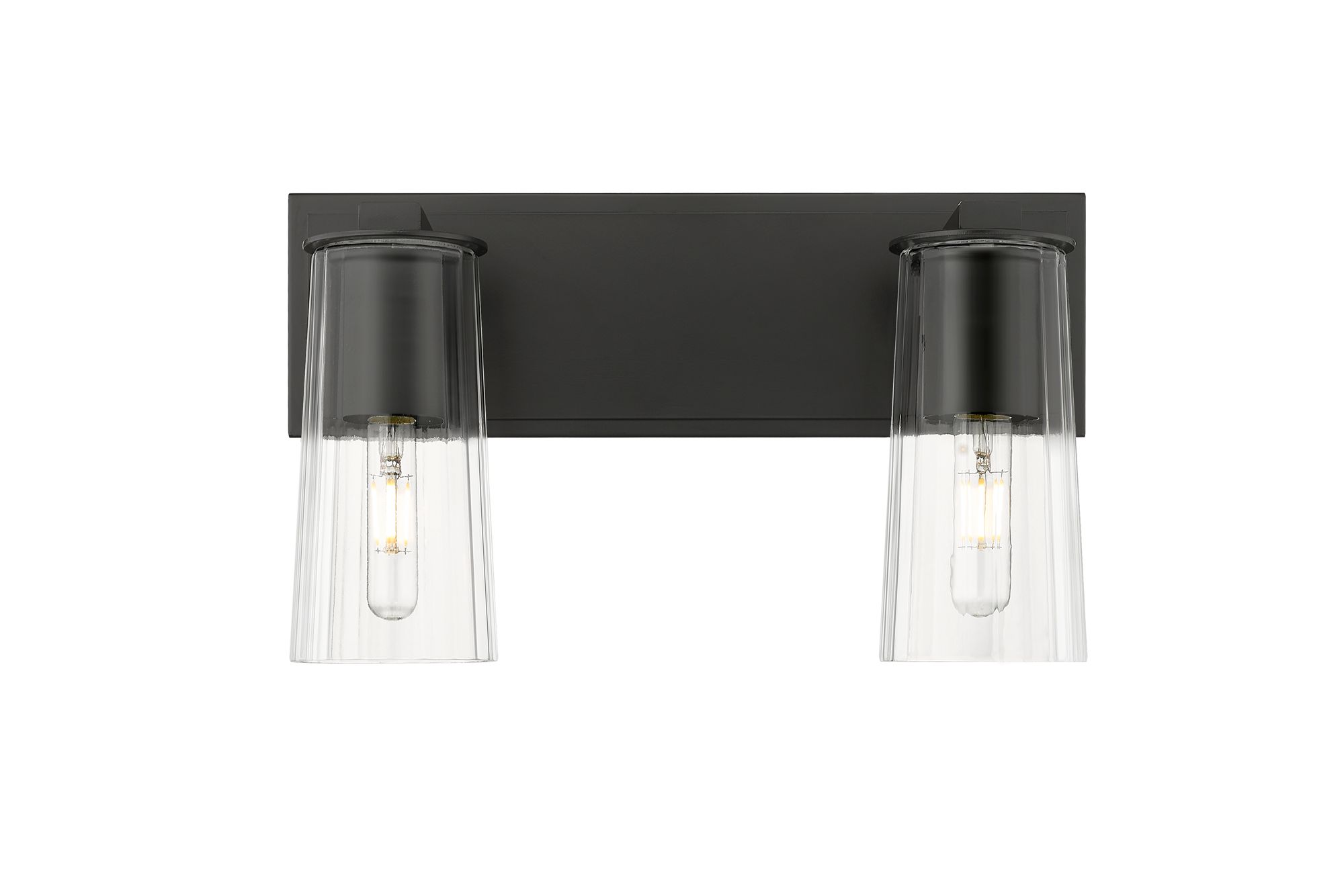 Image 5 Z-Lite Titus 16" Wide Matte Black 2-Light Vanity Bath Light more views