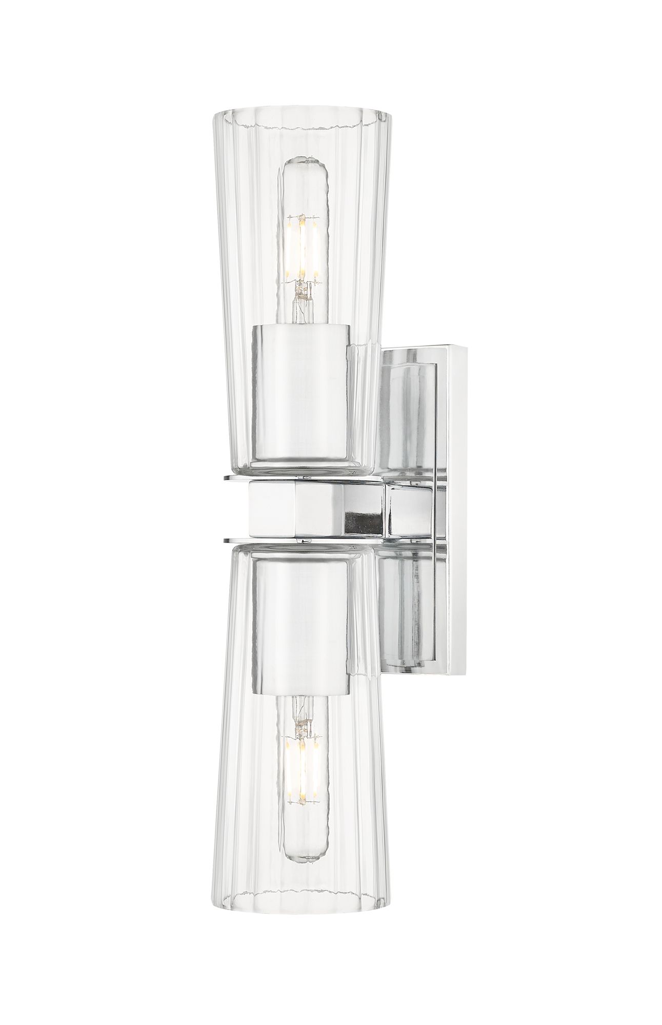 Image 3 Z-Lite Titus 17 1/2" High Chrome 2-Light Wall Sconce more views