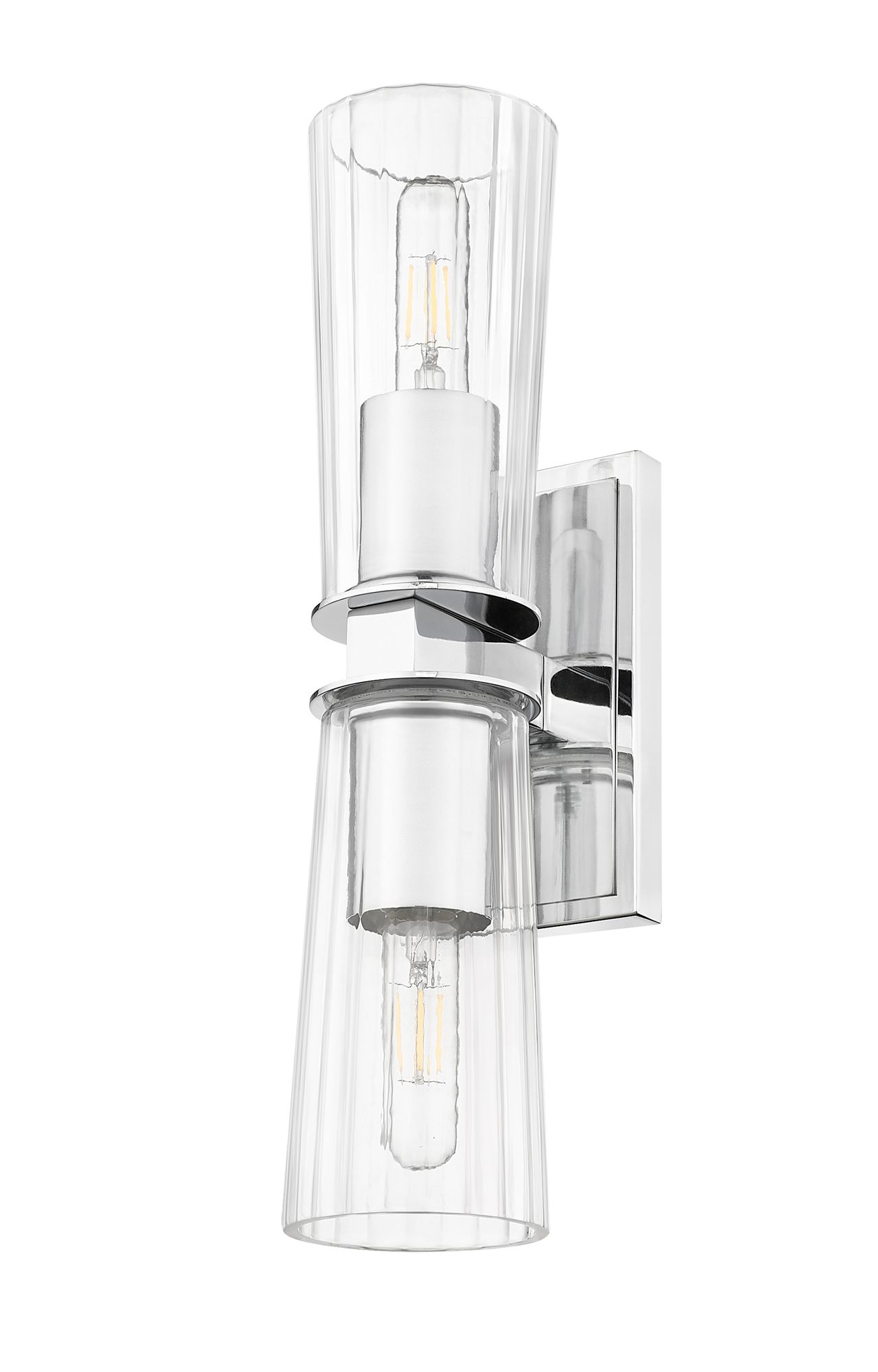 Z-Lite Titus 17 1/2" High Chrome 2-Light Wall Sconce