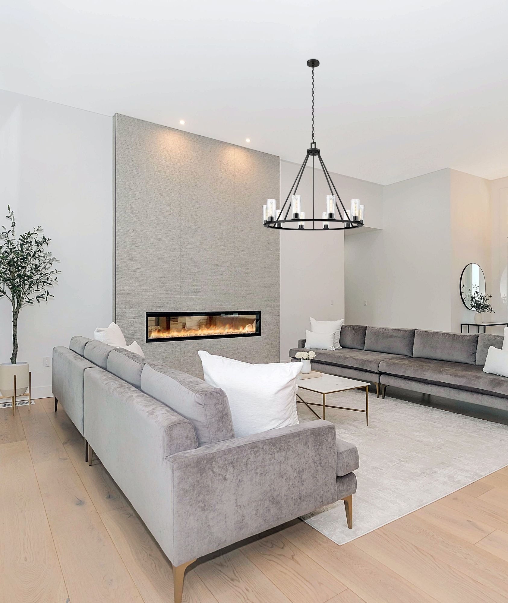 Image 4 Z-Lite Titus 46" Wide Matte Black 10-Light Chandelier more views