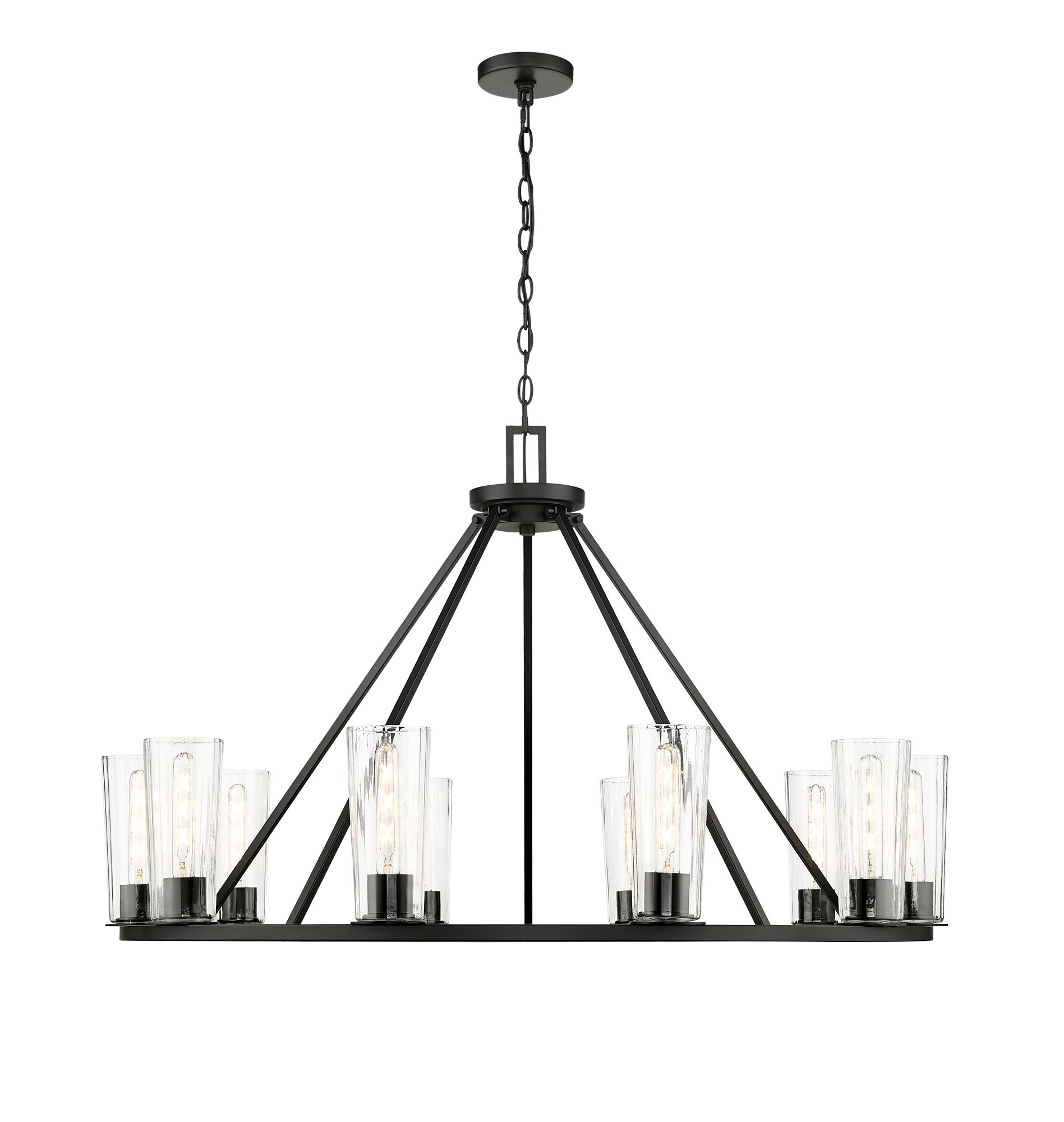 Image 6 Z-Lite Titus 46" Wide Matte Black 10-Light Chandelier more views