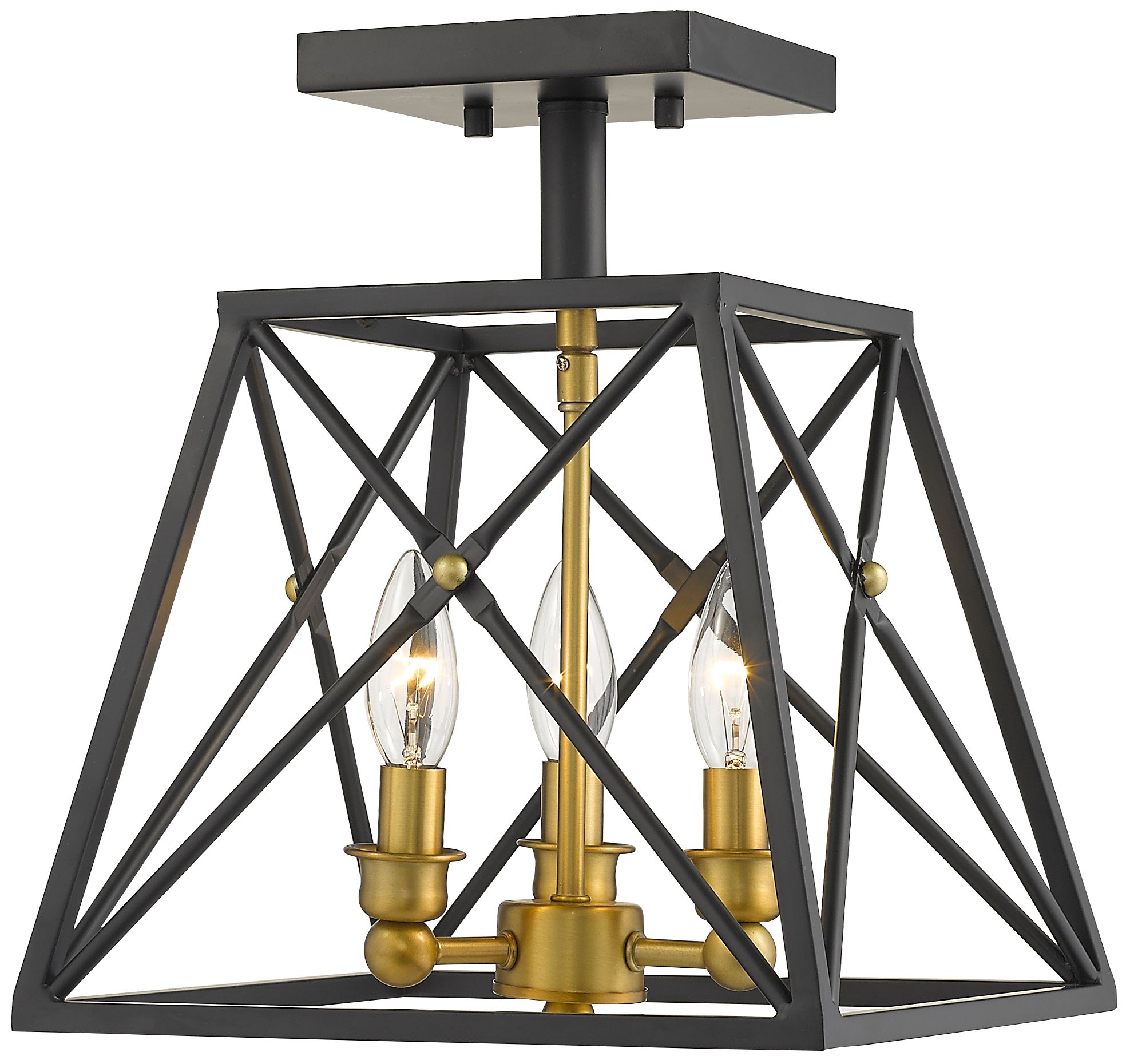 Z-Lite Trestle Black Collection