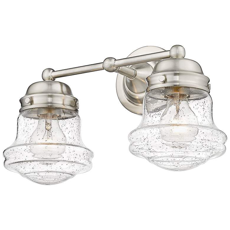 Image 2 Z-Lite Vaughn 2 Light Vanity in Brushed Nickel