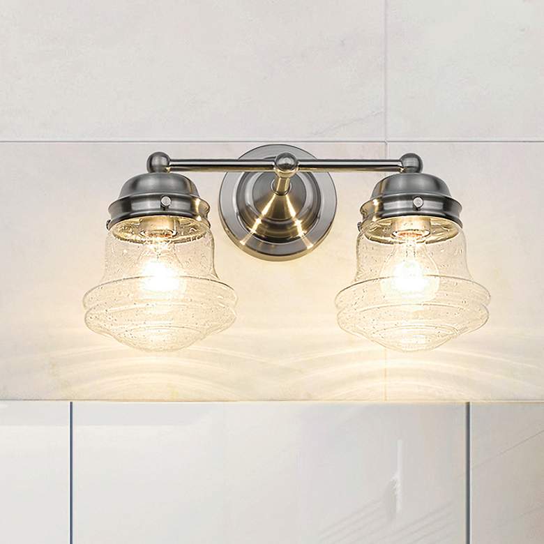 Image 1 Z-Lite Vaughn 2 Light Vanity in Brushed Nickel