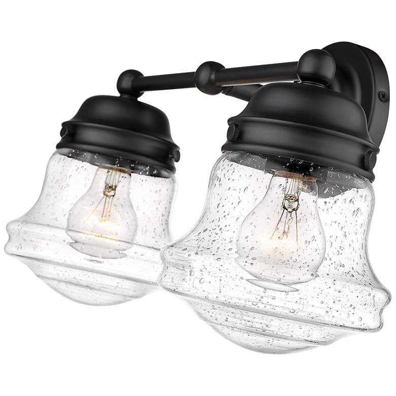 Image 5 Z-Lite Vaughn 2 Light Vanity in Matte Black more views