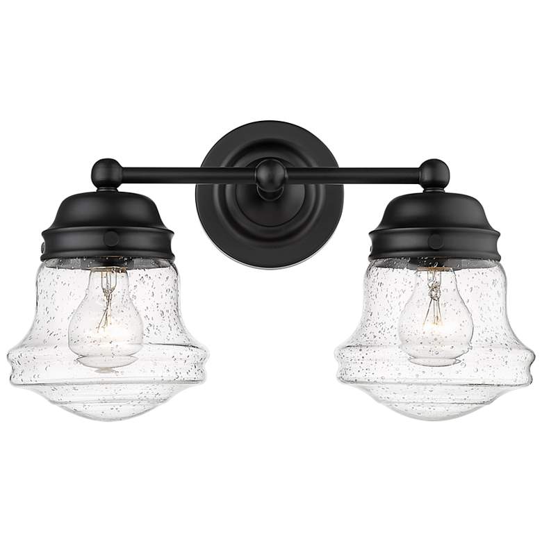 Image 7 Z-Lite Vaughn 2 Light Vanity in Matte Black more views