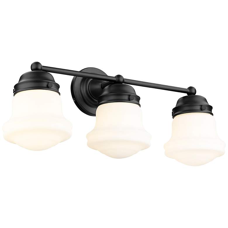 Image 2 Z-Lite Vaughn 22 1/2" Wide Matte Black 3-Light Bath Light