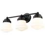 2_Z-Lite Vaughn 22 1/2" Wide Matte Black 3-Light Bath Light
