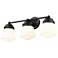 Z-Lite Vaughn 22 1/2" Wide Matte Black 3-Light Bath Light