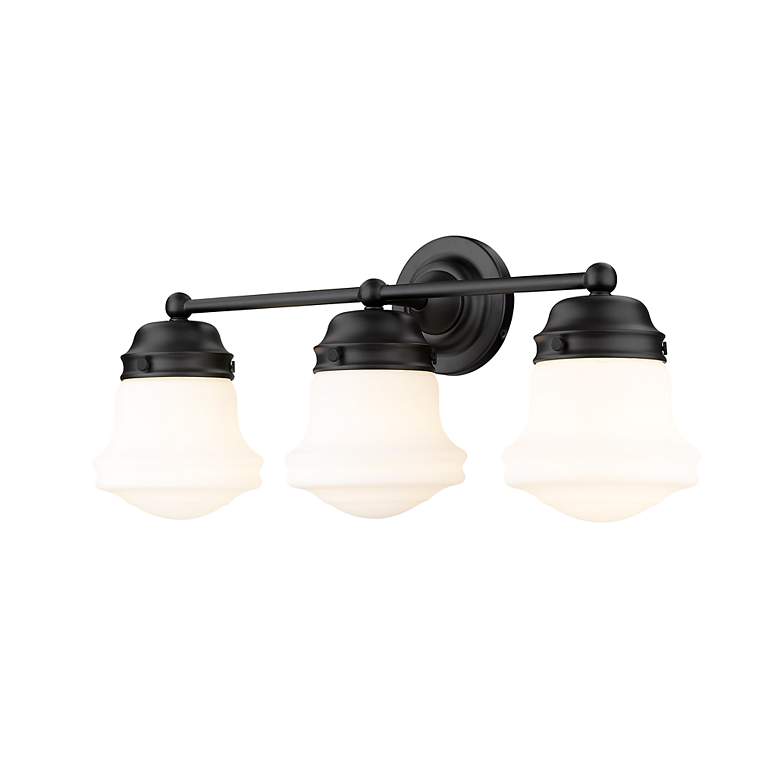 Image 6 Z-Lite Vaughn 22 1/2" Wide Matte Black 3-Light Bath Light more views
