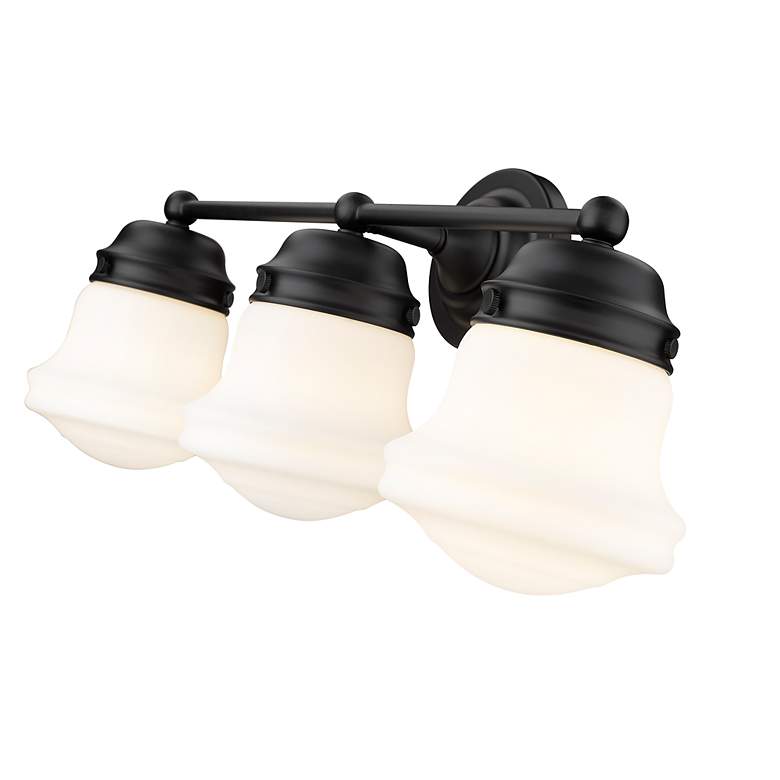 Image 7 Z-Lite Vaughn 22 1/2" Wide Matte Black 3-Light Bath Light more views