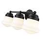7_Z-Lite Vaughn 22 1/2" Wide Matte Black 3-Light Bath Light more views