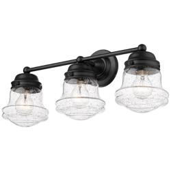 Z-Lite Vaughn 3 Light Vanity in Matte Black