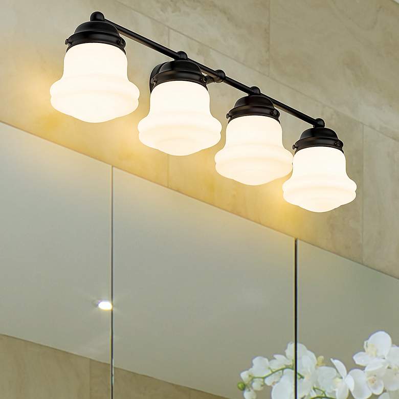 Image 1 Z-Lite Vaughn 4 Light Vanity in Matte Black