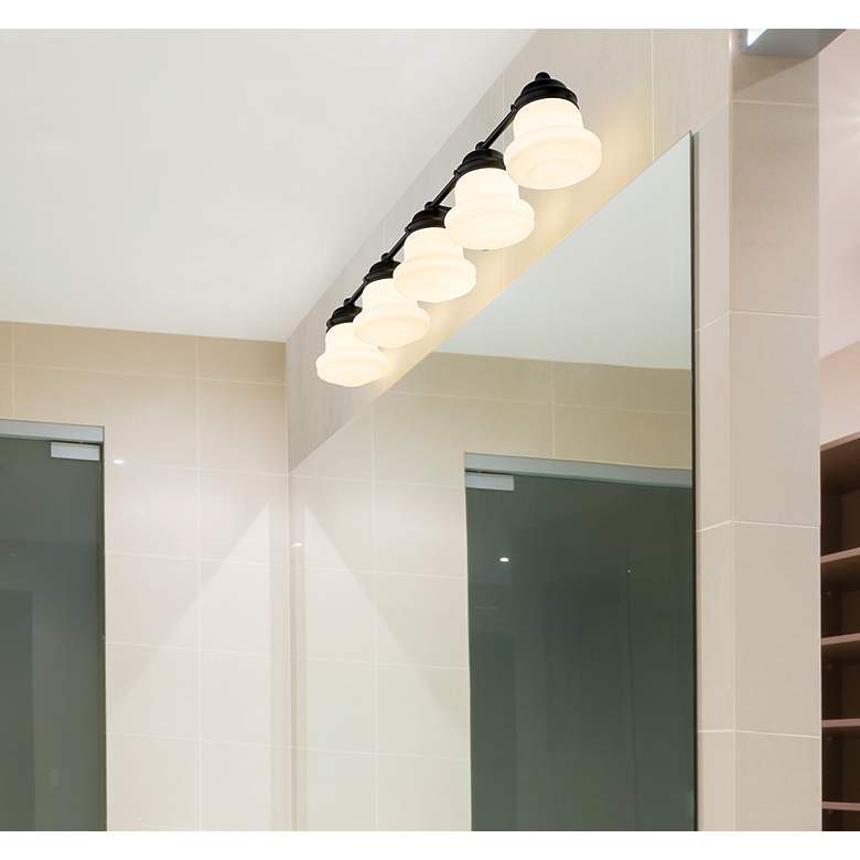 Image 3 Z-Lite Vaughn 5 Light Vanity in Matte Black more views