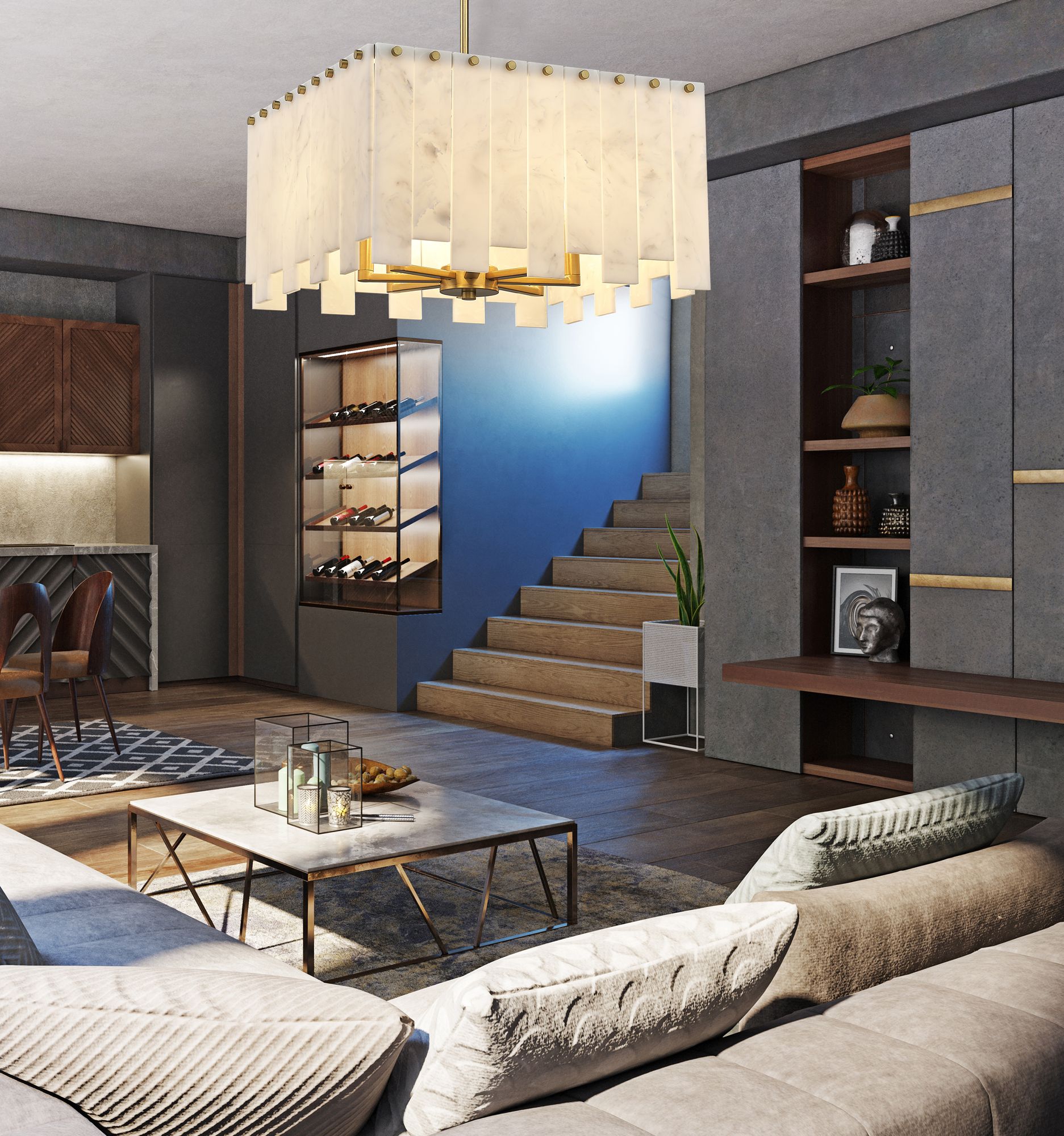 Image 3 Z-Lite Viviana 19 3/4" Wide Rubbed Brass Pendant Light more views