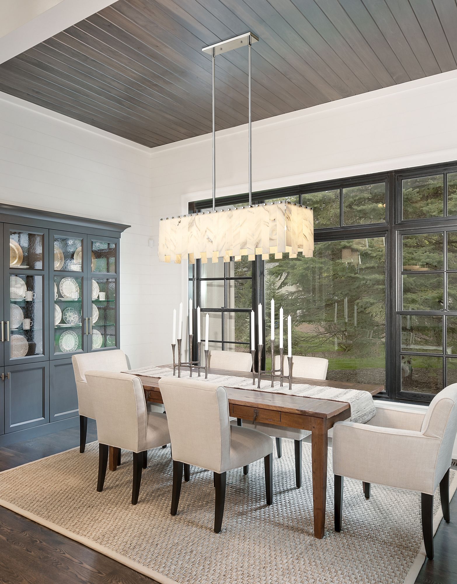 Image 4 Z-Lite Viviana 40 3/4" Wide Polished Nickel Linear Pendant more views