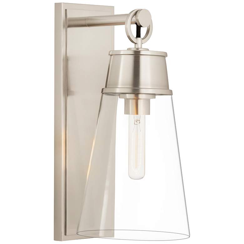 Image 2 Z-Lite Wentworth 1 Light Wall Sconce in Brushed Nickel