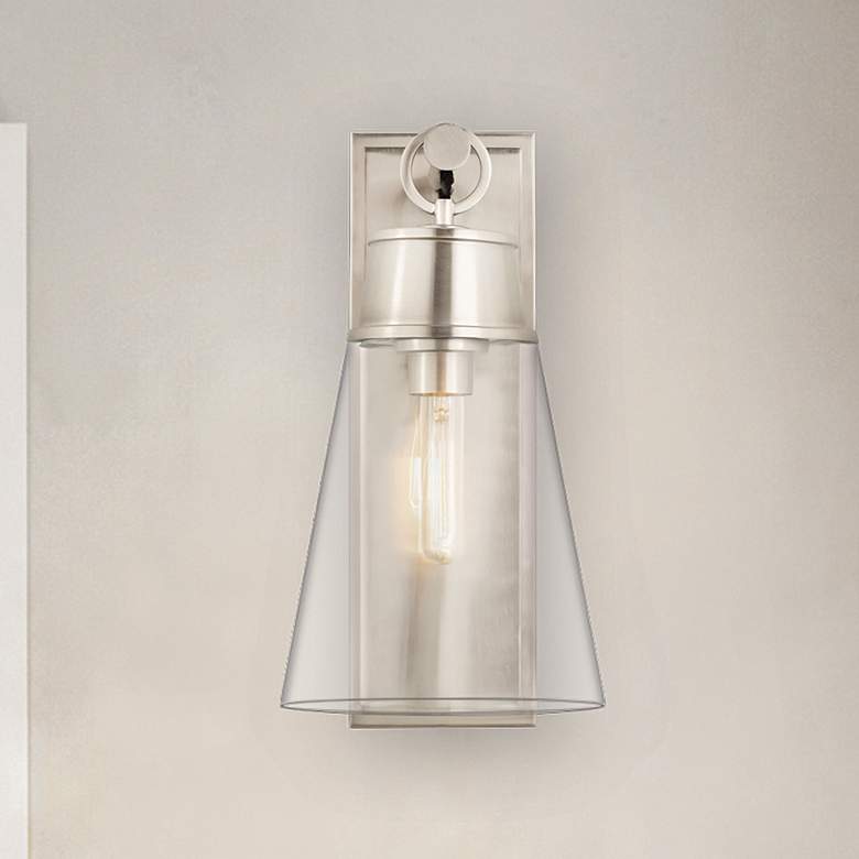 Image 1 Z-Lite Wentworth 1 Light Wall Sconce in Brushed Nickel