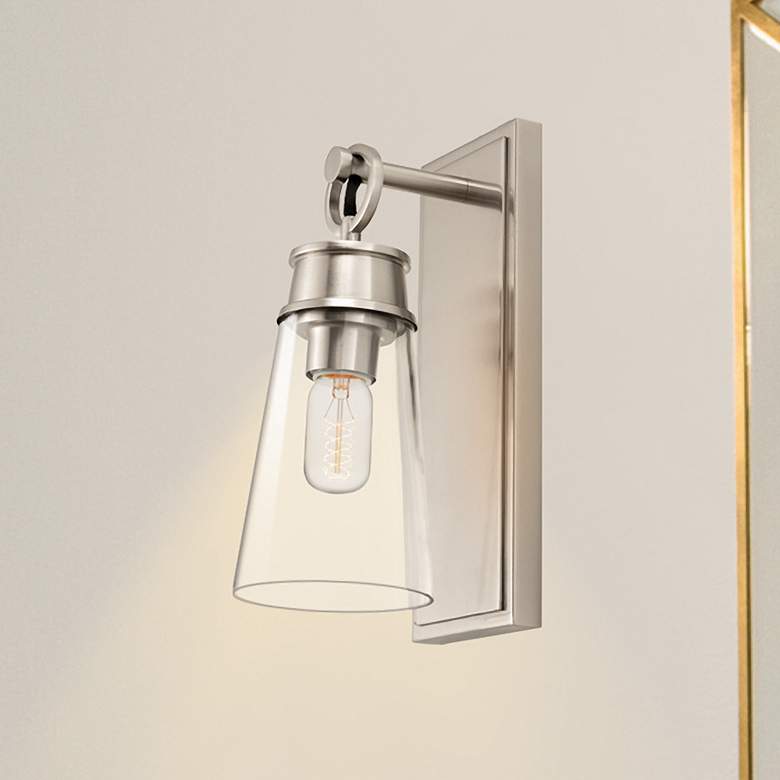 Image 1 Z-Lite Wentworth 1 Light Wall Sconce in Brushed Nickel