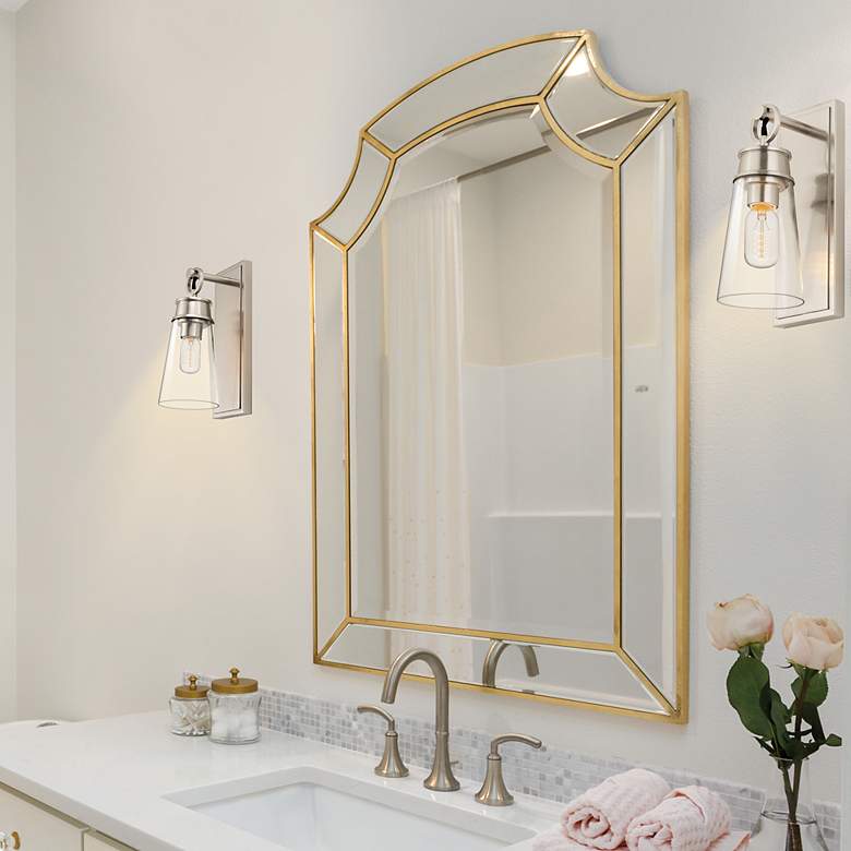 Image 4 Z-Lite Wentworth 1 Light Wall Sconce in Brushed Nickel more views