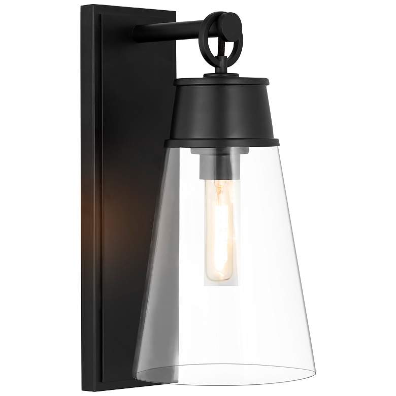 Image 1 Z-Lite Wentworth 1 Light Wall Sconce in Matte Black