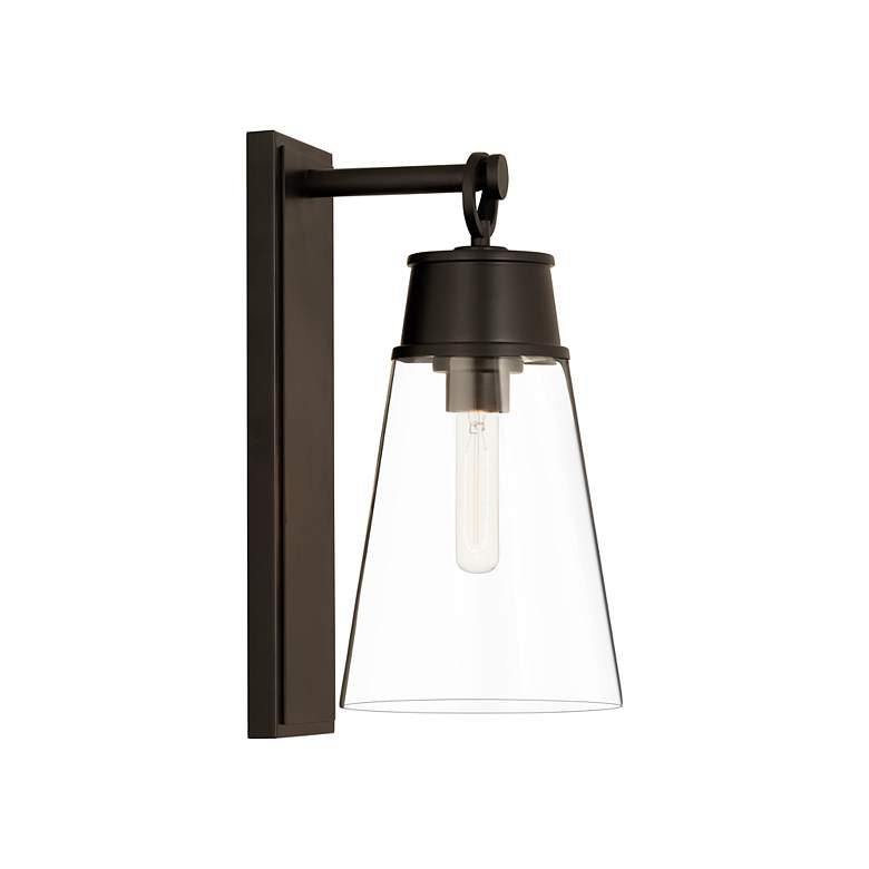 Image 5 Z-Lite Wentworth 1 Light Wall Sconce in Matte Black more views
