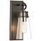 Z-Lite Wentworth 1 Light Wall Sconce in Plated Bronze