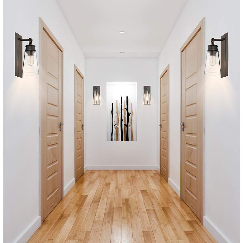 Image 3 Z-Lite Wentworth 1 Light Wall Sconce in Plated Bronze more views