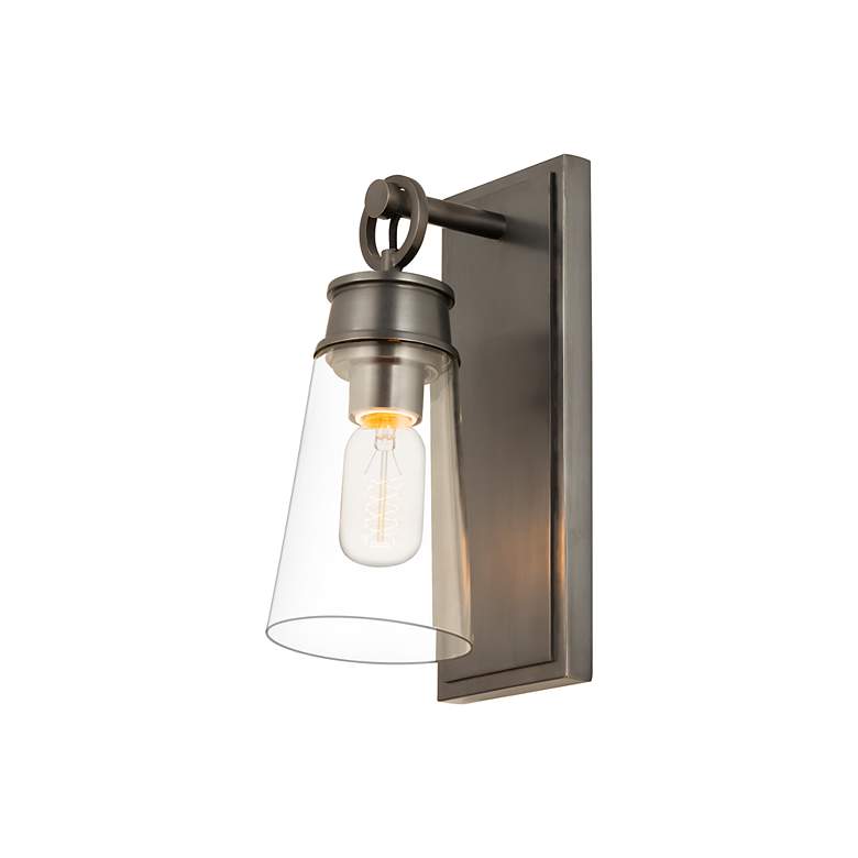 Image 4 Z-Lite Wentworth 1 Light Wall Sconce in Plated Bronze more views