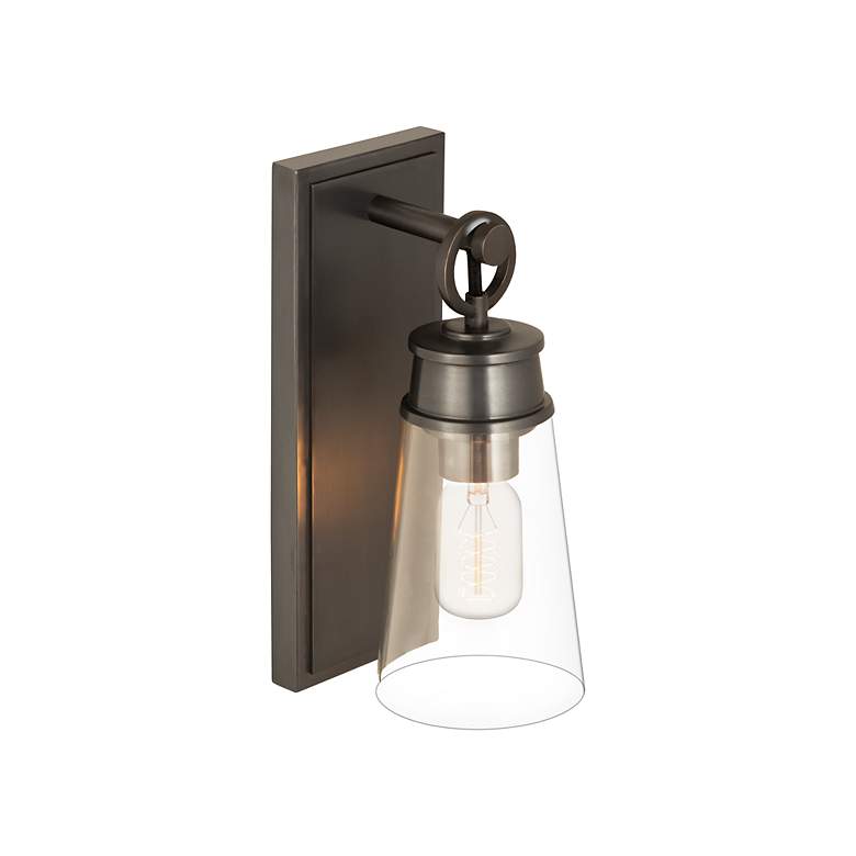 Image 5 Z-Lite Wentworth 1 Light Wall Sconce in Plated Bronze more views