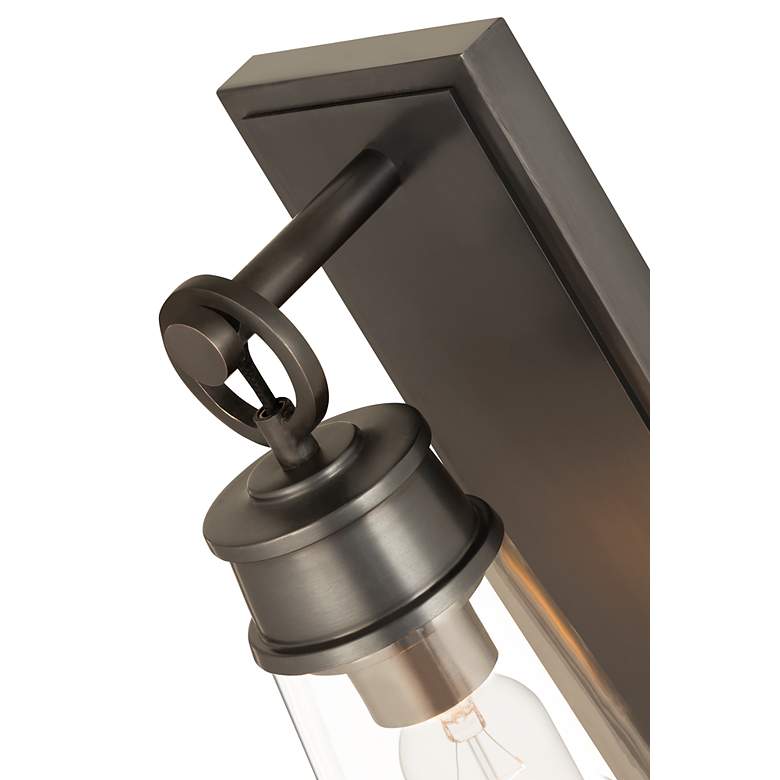 Image 6 Z-Lite Wentworth 1 Light Wall Sconce in Plated Bronze more views