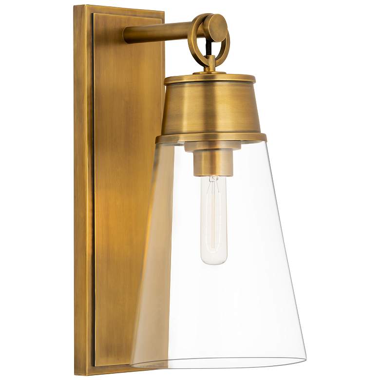 Image 2 Z-Lite Wentworth 1 Light Wall Sconce in Rubbed Brass