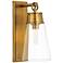Z-Lite Wentworth 1 Light Wall Sconce in Rubbed Brass
