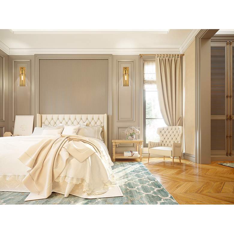 Image 4 Z-Lite Wentworth 1 Light Wall Sconce in Rubbed Brass more views