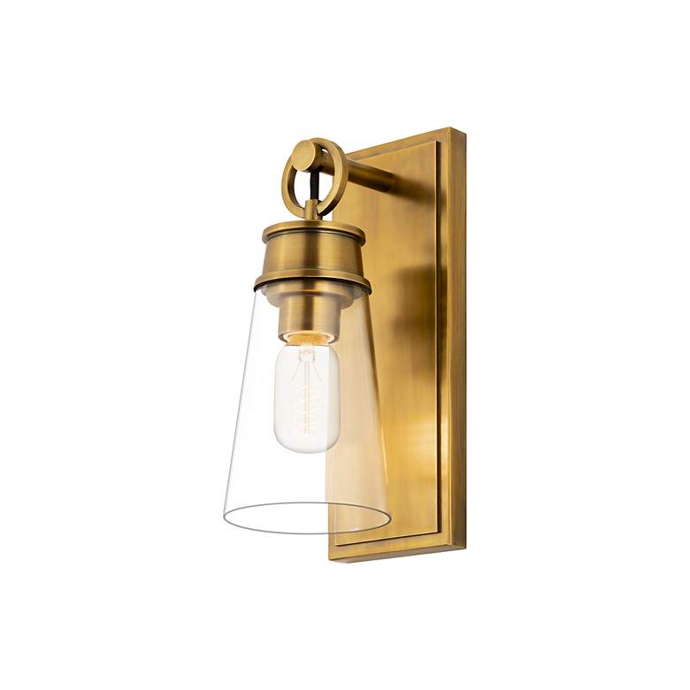 Image 5 Z-Lite Wentworth 1 Light Wall Sconce in Rubbed Brass more views
