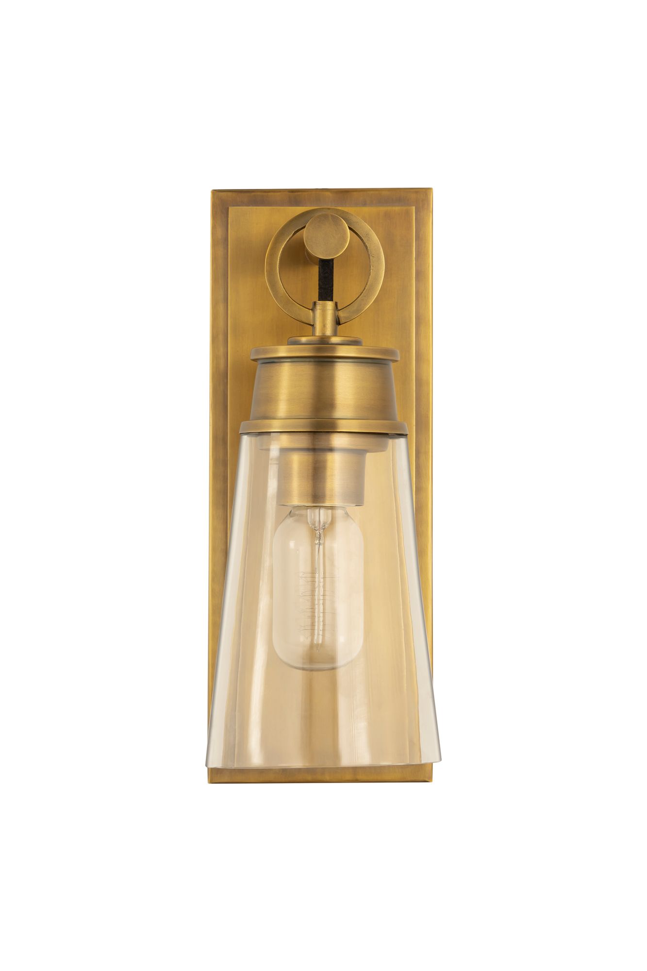 Z-Lite Wentworth 1 Light Wall Sconce in Rubbed Brass