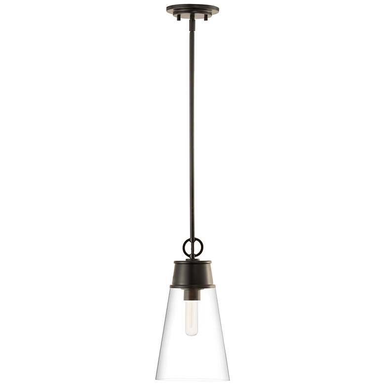 Image 2 Z-Lite Wentworth 7 1/2" Wide Matte Black Mini Pendant