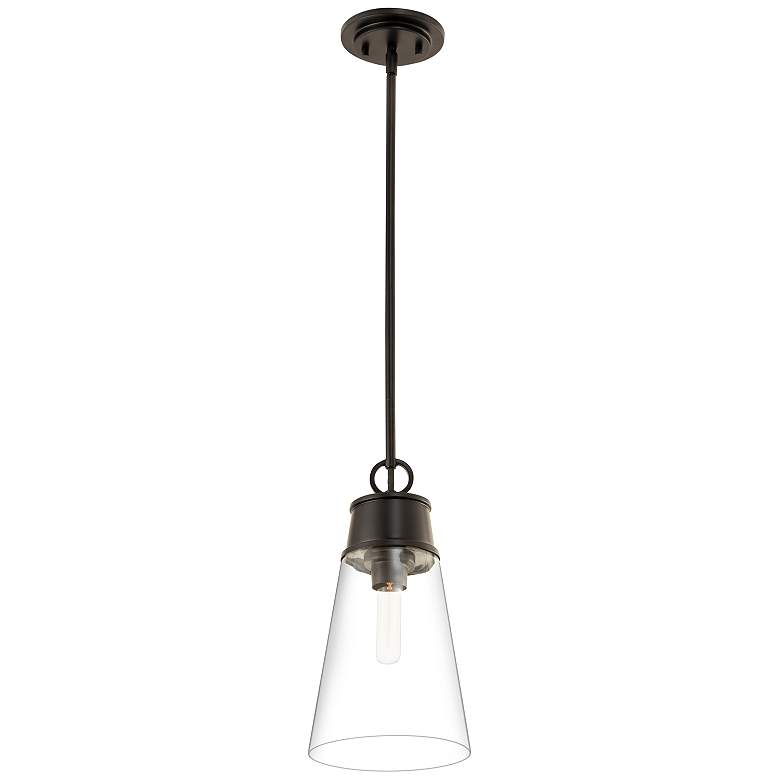Image 6 Z-Lite Wentworth 7 1/2" Wide Matte Black Mini Pendant more views