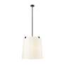 5_Z-Lite Weston 24" Wide Black and White Glass Modern 6-Light Pendant more views