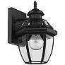 Z-Lite Westover 10 1/2" High Traditional Black Outdoor Wall Light in scene