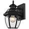Z-Lite Westover 10 1/2" High Traditional Black Outdoor Wall Light