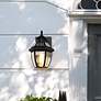 Z-Lite Westover 10 1/2" High Traditional Black Outdoor Wall Light in scene